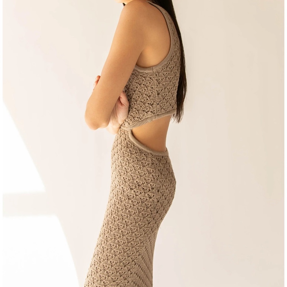 OAK + FORT Crochet Maxi Dress